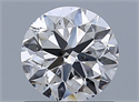 Natural Diamond 1.01 Carats, Round with Very Good Cut, G Color, SI1 Clarity and Certified by GIA