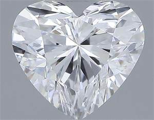 Picture of Natural Diamond 0.37 Carats, Heart with  Cut, D Color, VS1 Clarity and Certified by GIA