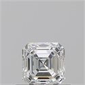 Diamante Natural 0.50 quilates, Asscher , Color F, claridad IF y certificado GIA