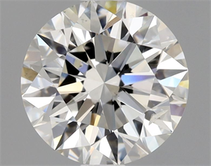 Picture of Natural Diamond 1.00 Carats, Round with Excellent Cut, I Color, SI2 Clarity and Certified by GIA