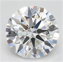 Lab Grown Diamond 4.01 Carats, Round with Excellent Cut, D Color, IF Clarity and Certified by GIA