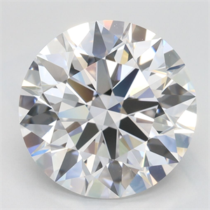 Picture of Lab Grown Diamond 4.01 Carats, Round with Excellent Cut, D Color, IF Clarity and Certified by GIA