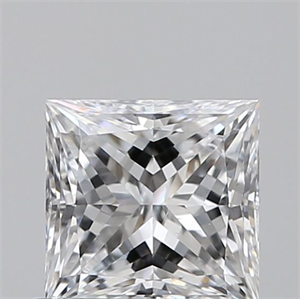 Picture of Natural Diamond 0.61 Carats, Princess with  Cut, D Color, VS2 Clarity and Certified by GIA