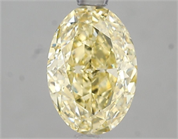 Picture of Lab Grown Diamond 2.02 Carats, Oval with  Cut, Fancy Intense Yellow Color, VVS2 Clarity and Certified by IGI