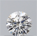 Natural Diamond 0.40 Carats, Round with Excellent Cut, F Color, VVS1 Clarity and Certified by GIA