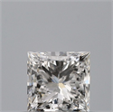 Natural Diamond 0.45 Carats, Princess with  Cut, G Color, VVS2 Clarity and Certified by GIA