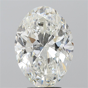 Picture of Natural Diamond 4.50 Carats, Oval with  Cut, H Color, SI2 Clarity and Certified by GIA