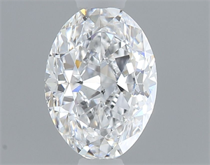 Picture of Natural Diamond 0.50 Carats, Oval with  Cut, D Color, SI1 Clarity and Certified by GIA