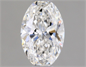 Natural Diamond 0.50 Carats, Oval with  Cut, G Color, SI1 Clarity and Certified by GIA