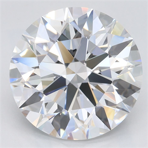 Picture of Lab Grown Diamond 4.32 Carats, Round with Excellent Cut, D Color, IF Clarity and Certified by GIA