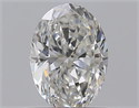 Diamante Natural 0.70 quilates, Ovalado , Color H, claridad VVS2 y certificado GIA