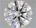 Lab Grown Diamond 1.06 Carats, Round with Ideal Cut, E Color, VS1 Clarity and Certified by IGI