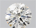 Natural Diamond 0.40 Carats, Round with Excellent Cut, J Color, IF Clarity and Certified by GIA