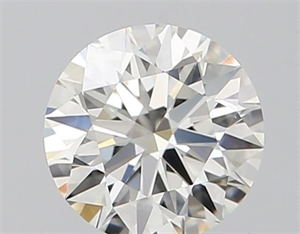Picture of Natural Diamond 0.40 Carats, Round with Excellent Cut, J Color, IF Clarity and Certified by GIA