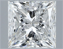 Diamante Natural 0.80 quilates, Princesa , Color F, claridad VS1 y certificado GIA