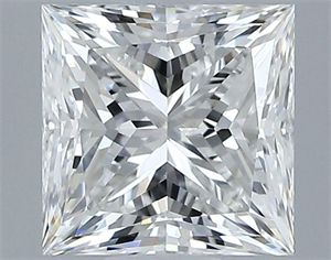 Foto Diamante Natural 0.80 quilates, Princesa , Color F, claridad VS1 y certificado GIA de