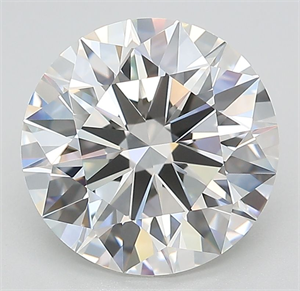 Picture of Lab Grown Diamond 3.49 Carats, Round with Excellent Cut, F Color, FL Clarity and Certified by GIA