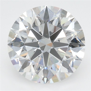Picture of Lab Grown Diamond 2.72 Carats, Round with Excellent Cut, D Color, VVS1 Clarity and Certified by GIA