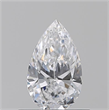 Natural Diamond 0.53 Carats, Pear with  Cut, D Color, VS1 Clarity and Certified by GIA