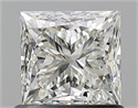 Diamante Natural 0.91 quilates, Princesa , Color J, claridad SI1 y certificado GIA