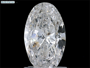 Picture of Natural Diamond 1.52 Carats, Oval with  Cut, E Color, I1 Clarity and Certified by IGI