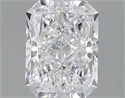 Natural Diamond 2.01 Carats, Radiant with  Cut, D Color, SI1 Clarity and Certified by GIA