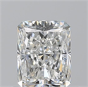 Natural Diamond 0.70 Carats, Radiant with  Cut, G Color, VS2 Clarity and Certified by GIA