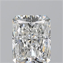Natural Diamond 0.70 Carats, Radiant with  Cut, G Color, VS2 Clarity and Certified by GIA