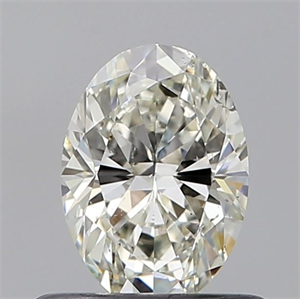 Foto Diamante Natural 0.50 quilates, Ovalado , Color J, claridad SI2 y certificado GIA de