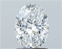 Natural Diamond 1.01 Carats, Oval with  Cut, D Color, VS2 Clarity and Certified by GIA