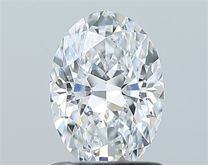 Picture of Natural Diamond 1.01 Carats, Oval with  Cut, D Color, VS2 Clarity and Certified by GIA