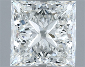 Foto Diamante Natural 1.01 quilates, Princesa , Color G, claridad VS1 y certificado GIA de