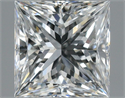 Natural Diamond 0.93 Carats, Princess with  Cut, F Color, VVS2 Clarity and Certified by GIA