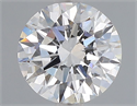 Lab Grown Diamond 1.58 Carats, Round with Excellent Cut, E Color, VVS2 Clarity and Certified by IGI