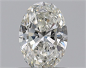 Natural Diamond 0.51 Carats, Oval with  Cut, H Color, VS1 Clarity and Certified by GIA