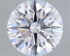 Picture of Lab Grown Diamond 4.08 Carats, Round with Ideal Cut, D Color, VVS1 Clarity and Certified by IGI