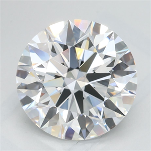 Picture of Lab Grown Diamond 2.47 Carats, Round with Excellent Cut, D Color, VVS1 Clarity and Certified by GIA