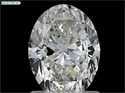 Natural Diamond 1.51 Carats, Oval with  Cut, H Color, SI2 Clarity and Certified by GIA