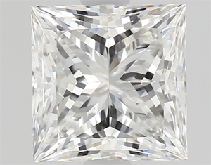 Picture of Natural Diamond 1.04 Carats, Princess with  Cut, F Color, VS1 Clarity and Certified by GIA