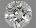 Natural Diamond 2.50 Carats, Round with Excellent Cut, L Color, VVS2 Clarity and Certified by IGI