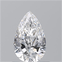Diamante Natural 0.71 quilates, De pera , Color D, claridad SI1 y certificado GIA