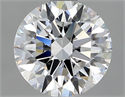 Natural Diamond 1.40 Carats, Round with Excellent Cut, D Color, VVS1 Clarity and Certified by GIA