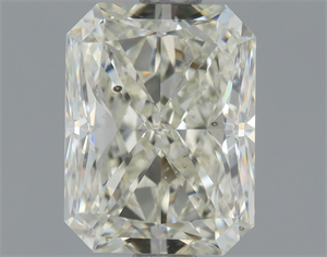 Foto Diamante Natural 1.50 quilates, Radiante , Color K, claridad SI1 y certificado GIA de