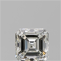 Natural Diamond 0.70 Carats, Asscher with  Cut, J Color, VVS1 Clarity and Certified by GIA
