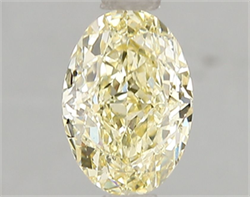 Picture of Lab Grown Diamond 1.52 Carats, Oval with  Cut, Fancy Intense Yellow Color, VS2 Clarity and Certified by IGI