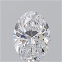 Natural Diamond 1.02 Carats, Oval with  Cut, D Color, VS2 Clarity and Certified by GIA
