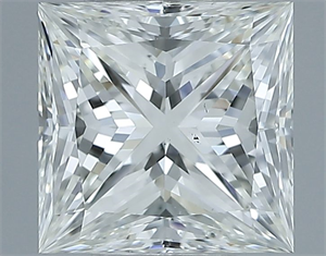 Picture of Natural Diamond 1.01 Carats, Princess with  Cut, H Color, VS2 Clarity and Certified by IGI