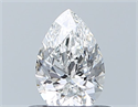 Diamante Natural 0.50 quilates, De pera , Color F, claridad VVS2 y certificado GIA