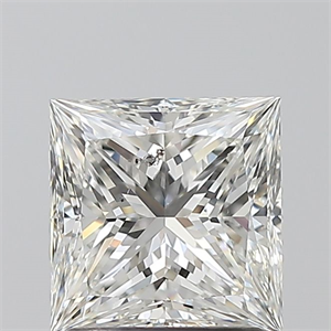 Picture of Natural Diamond 1.50 Carats, Princess with  Cut, G Color, SI2 Clarity and Certified by GIA