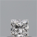 Natural Diamond 0.30 Carats, Princess with  Cut, D Color, VS2 Clarity and Certified by GIA